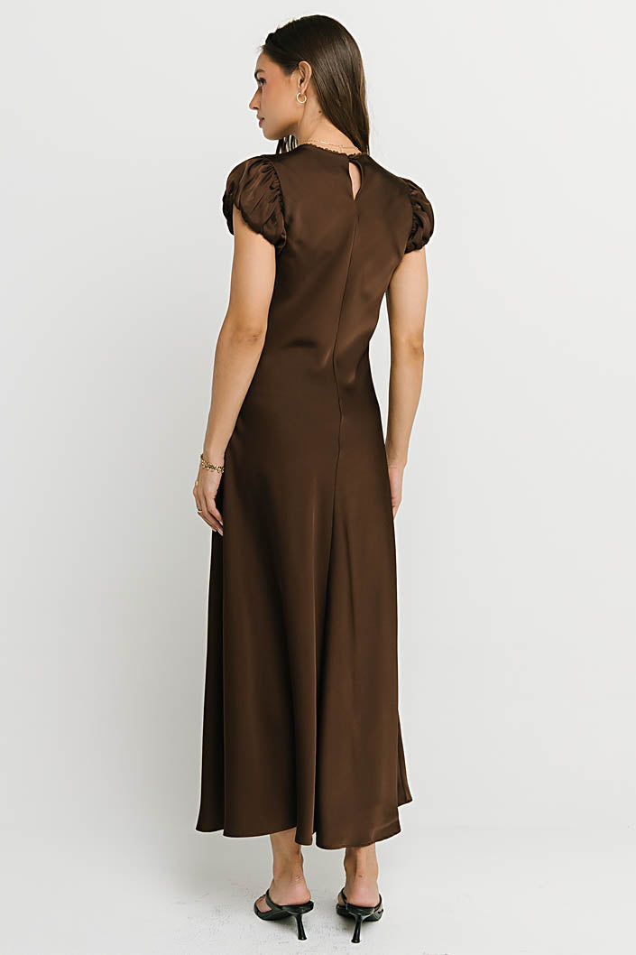 Ellianna Maxi Dress in Dark Brown