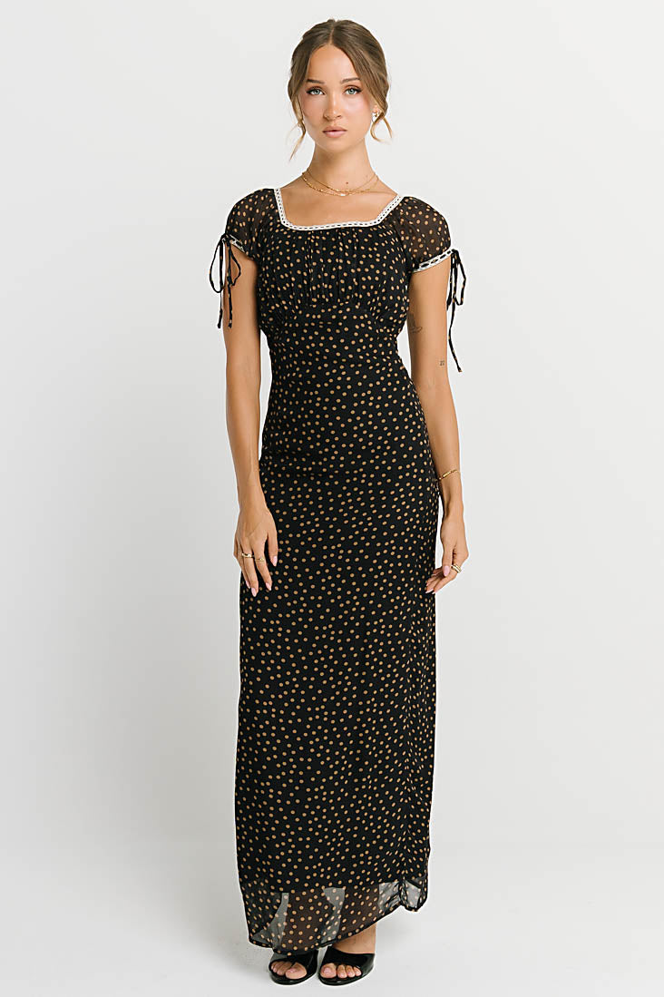 Sophie Polka Dot Maxi Dress