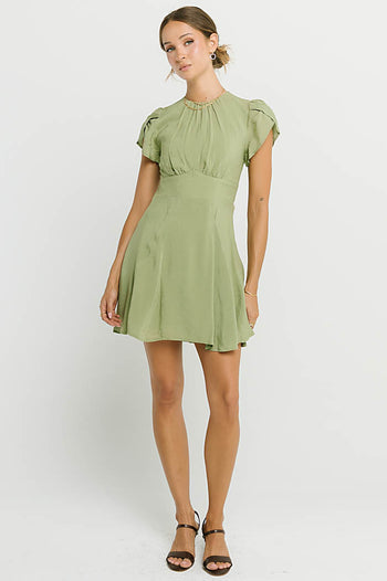 Salome Mini Dress in Sage