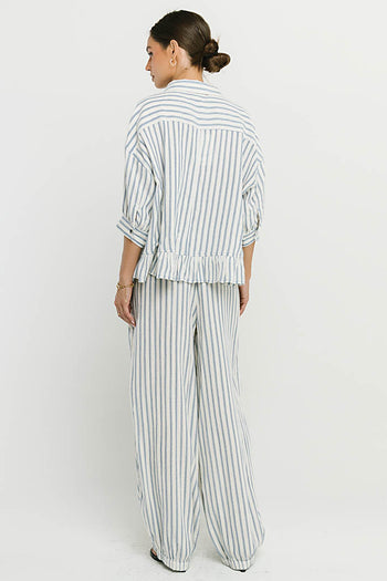 Janey Striped Pants in Denim
