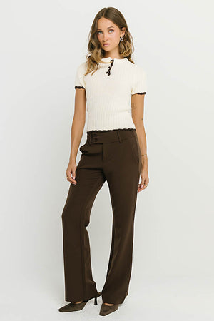Gianna Trousers in Regular Brown