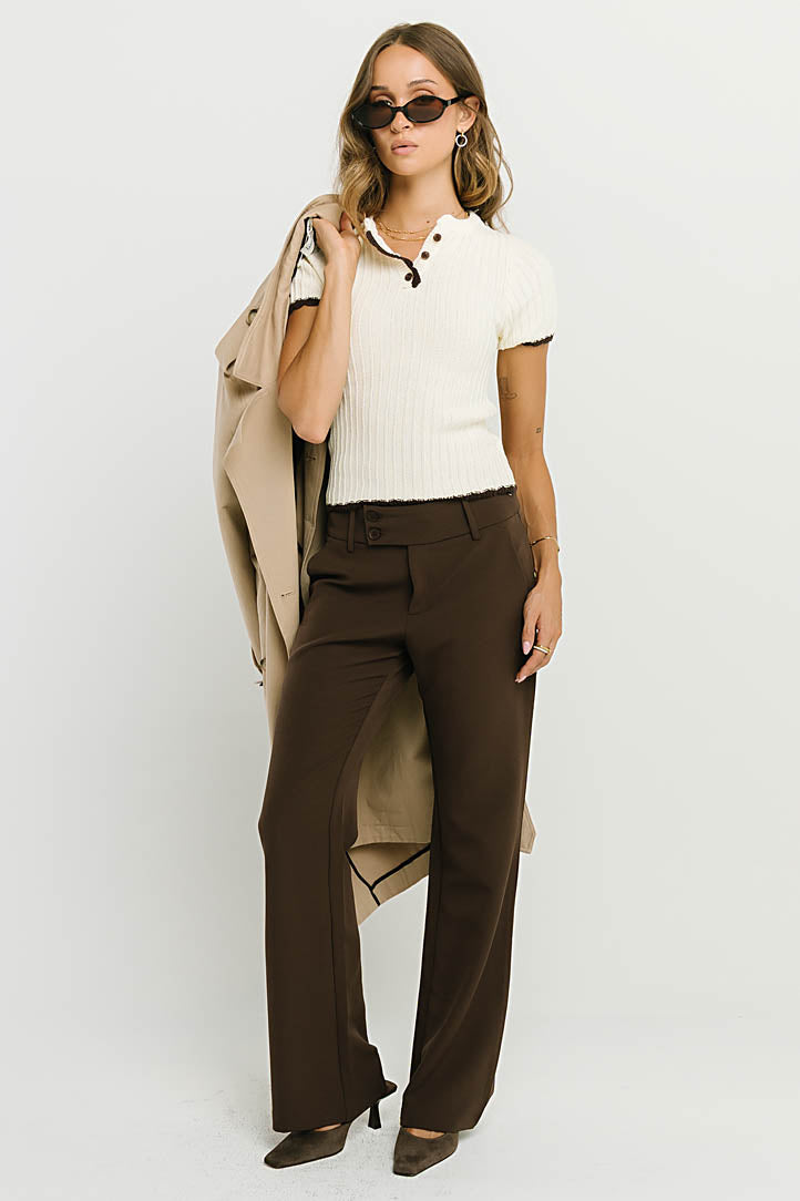 Gianna Trousers in Regular Brown