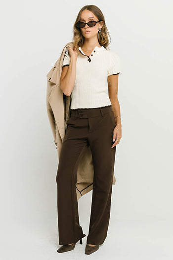 Gianna Trousers in Regular Brown
