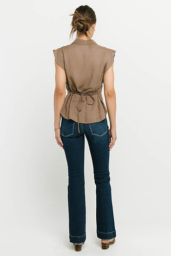 Pablo Button Up in Brown