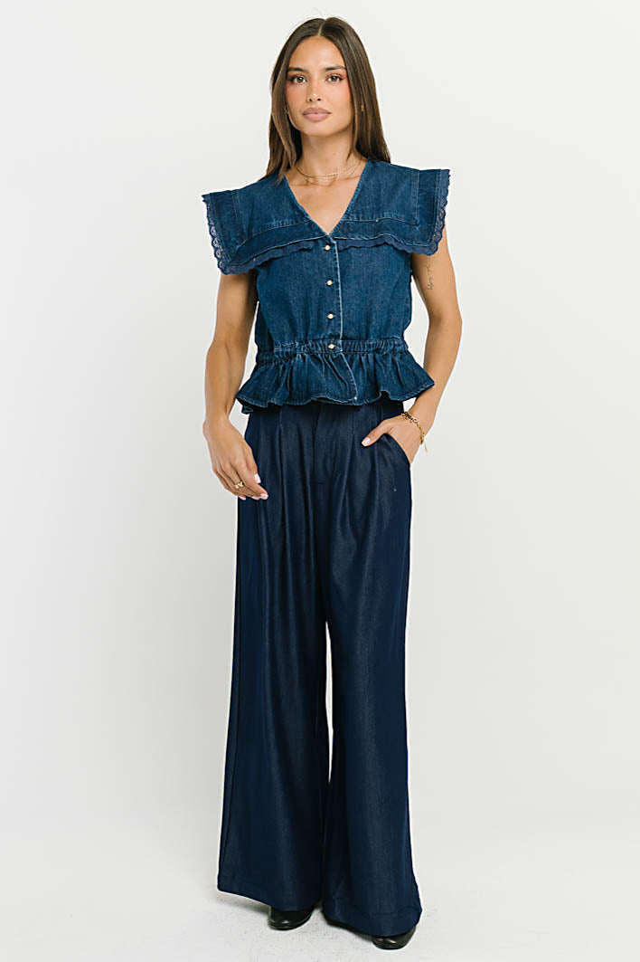 Posey Denim Top