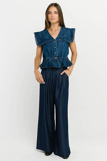 Posey Denim Top