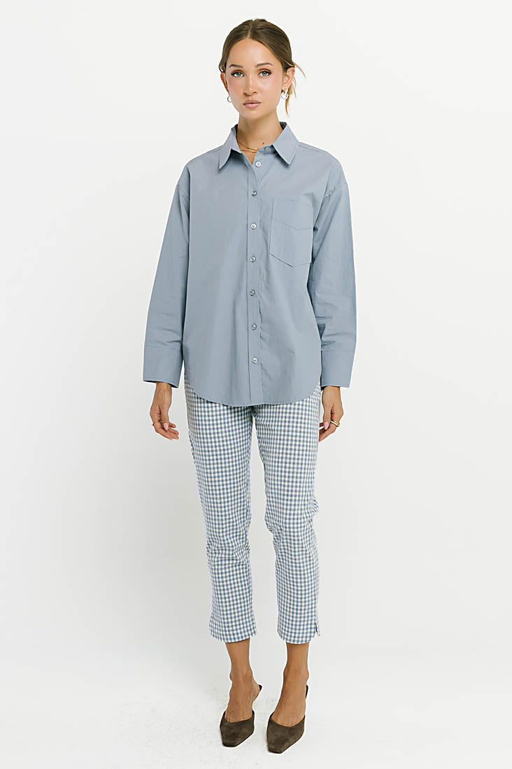 Madie Gingham Pants in Blue