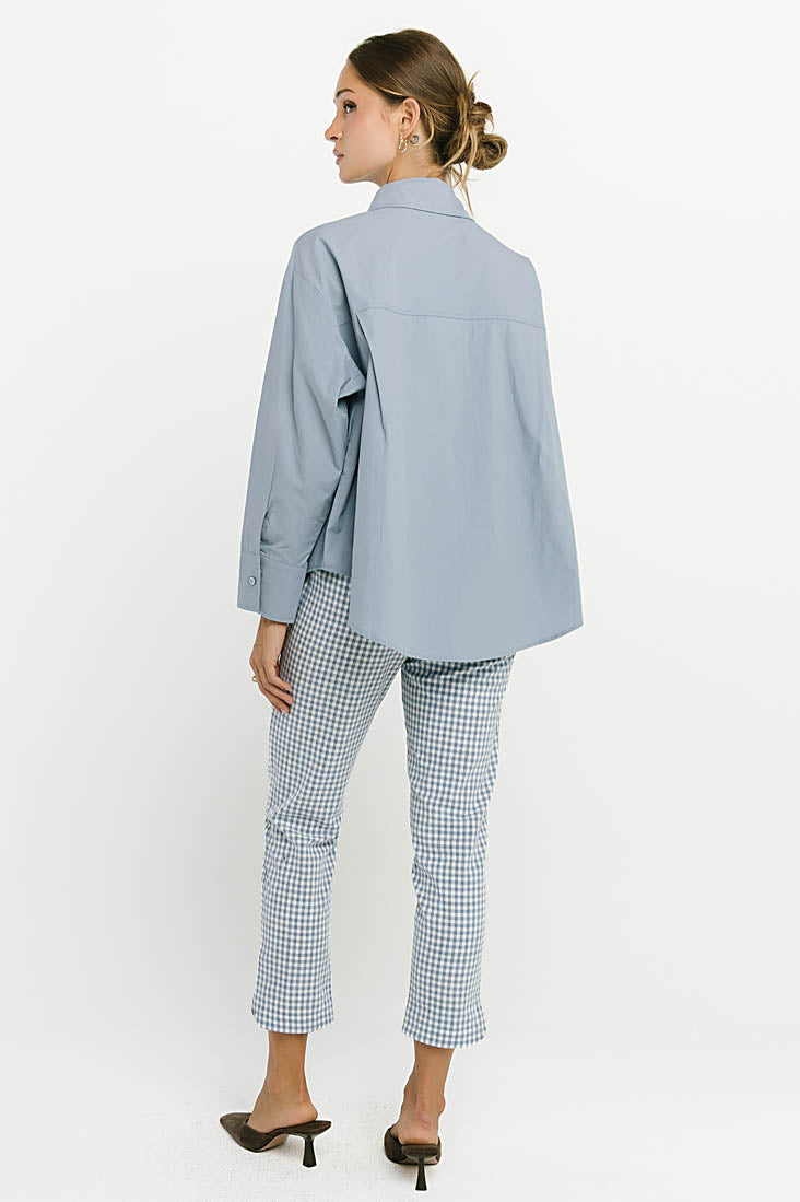 Madie Gingham Pants in Blue
