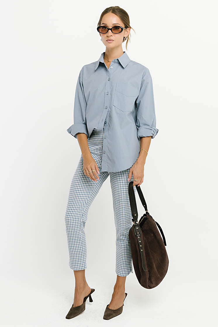 Madie Gingham Pants in Blue