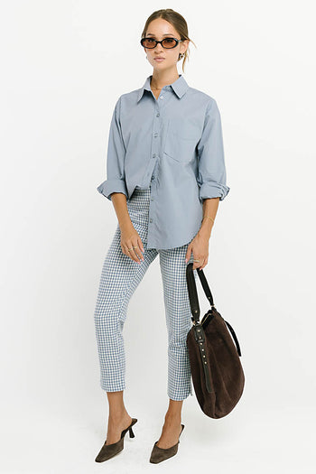 Madie Gingham Pants in Blue