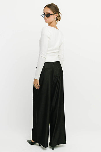 Andrea Knit Top in Off White