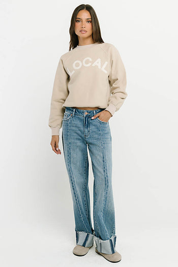 Local Sweatshirt in Beige