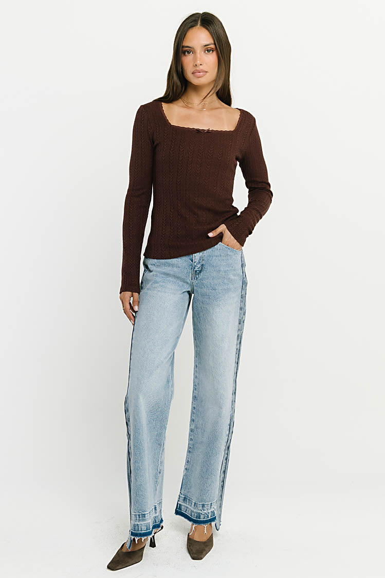 Emie High Rise Wide Leg Jeans