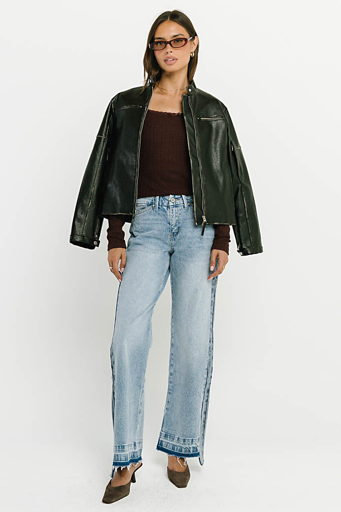 Emie High Rise Wide Leg Jeans