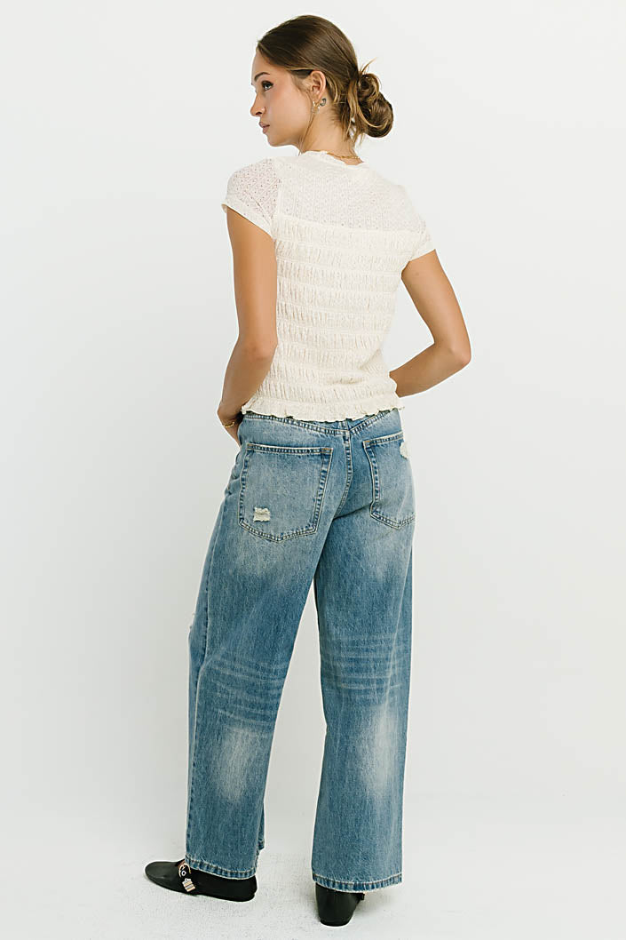Marko Lace Top in Cream - FINAL SALE