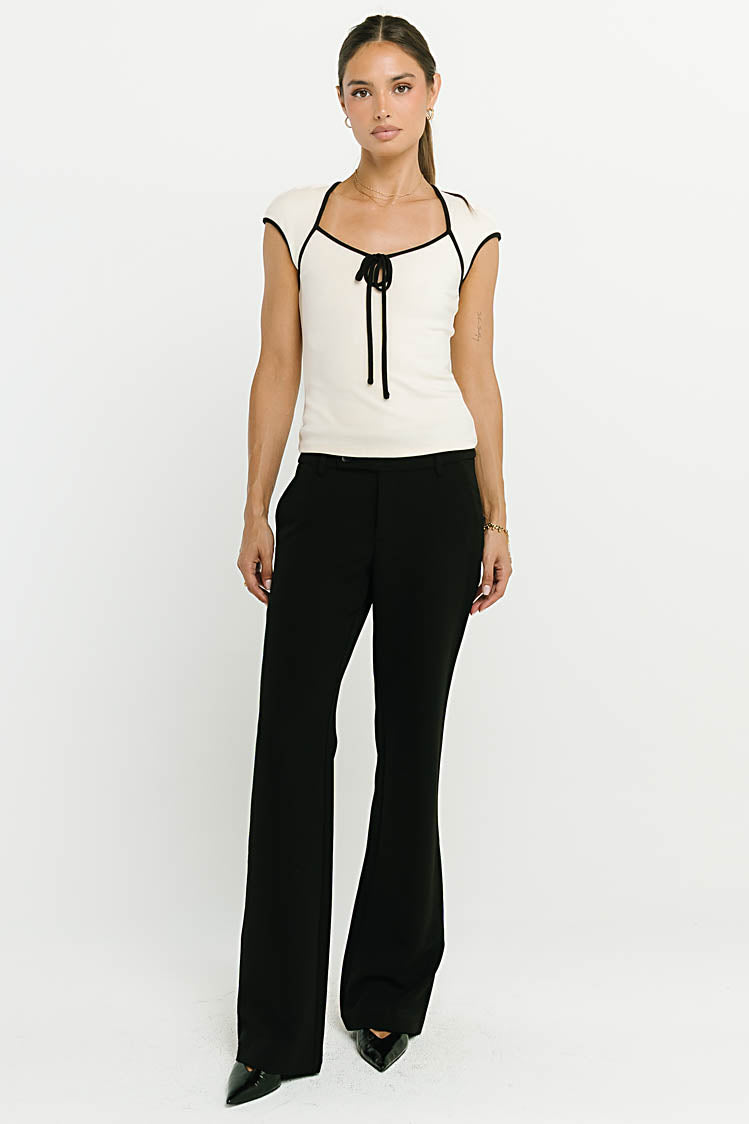Trixie Knit Top in Cream