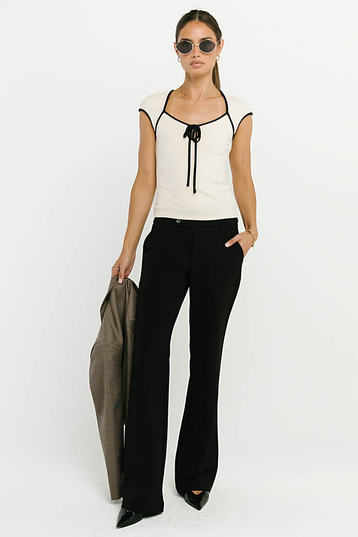 Trixie Knit Top in Cream
