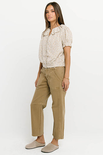 Bennie Collared Blouse in Cream