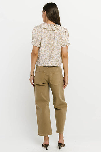 Bennie Collared Blouse in Cream
