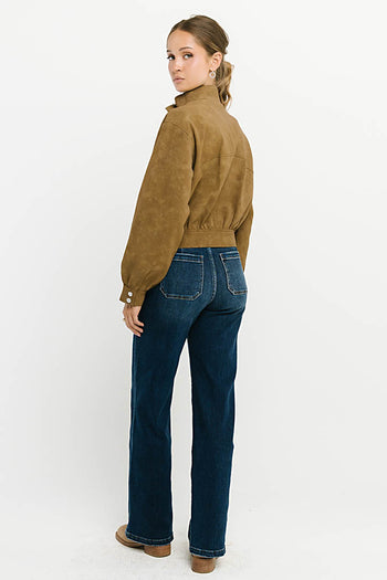 Joelle Buckle Suede Jacket