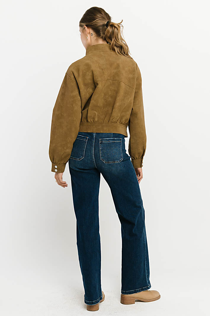 Joelle Buckle Suede Jacket
