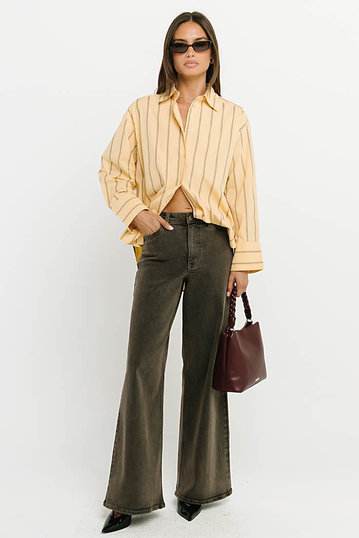 Kenya Striped Button Up