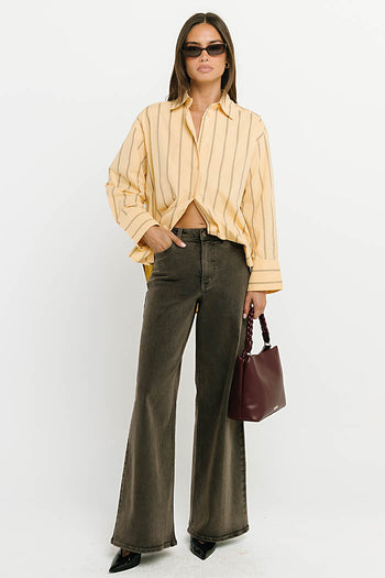 Kenya Striped Button Up