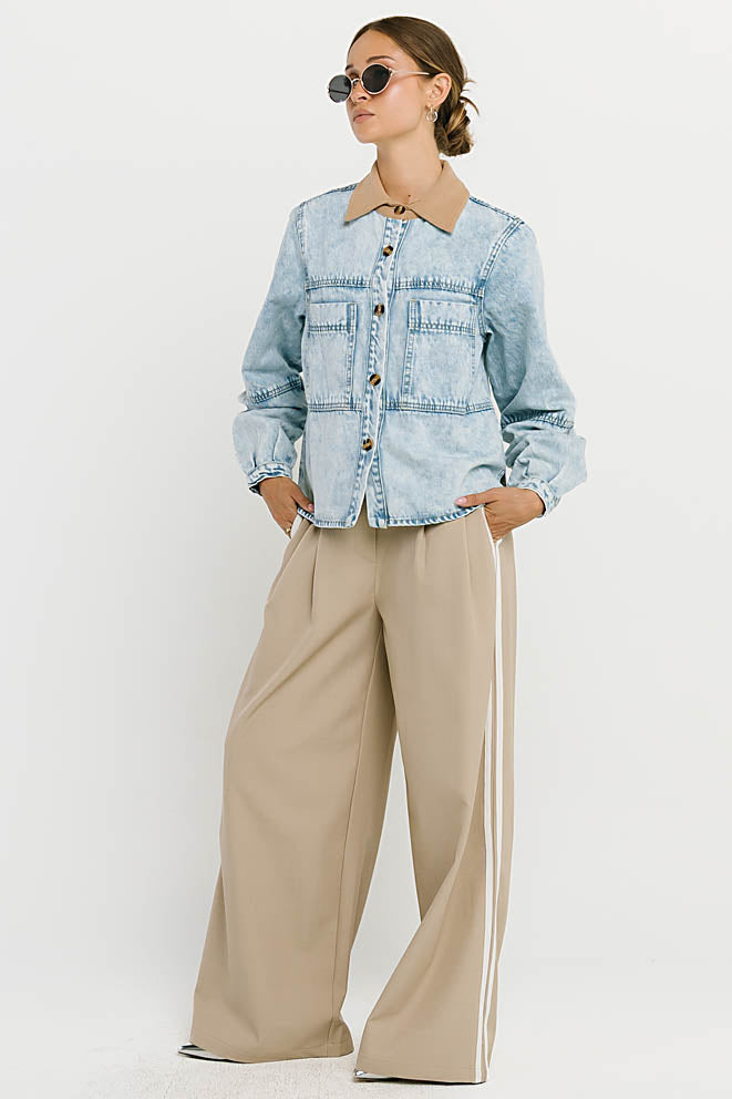 Andy Contrast Denim Jacket