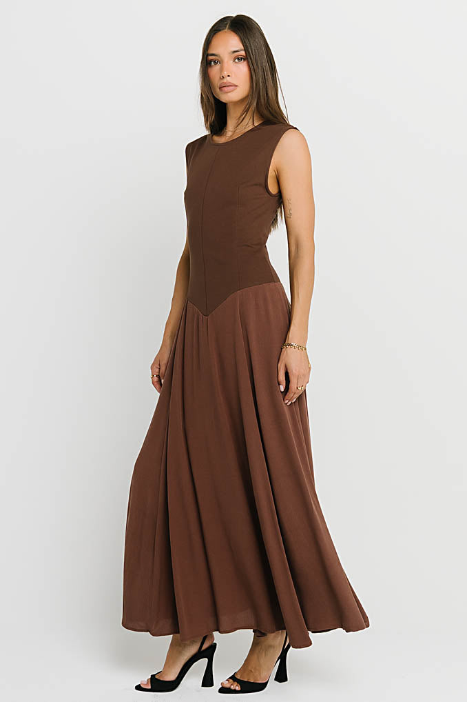 brown and red dress Charles Maxi in Red-Brown XL / Red-Brown 0729-30off Color:Blue as Pics Janessa dress blue-gold. Lace this dress will make