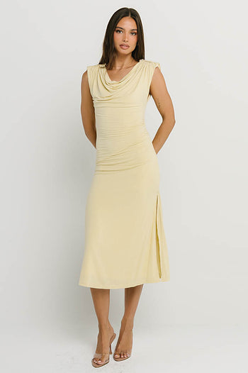 Lucia Midi Dress in Lime