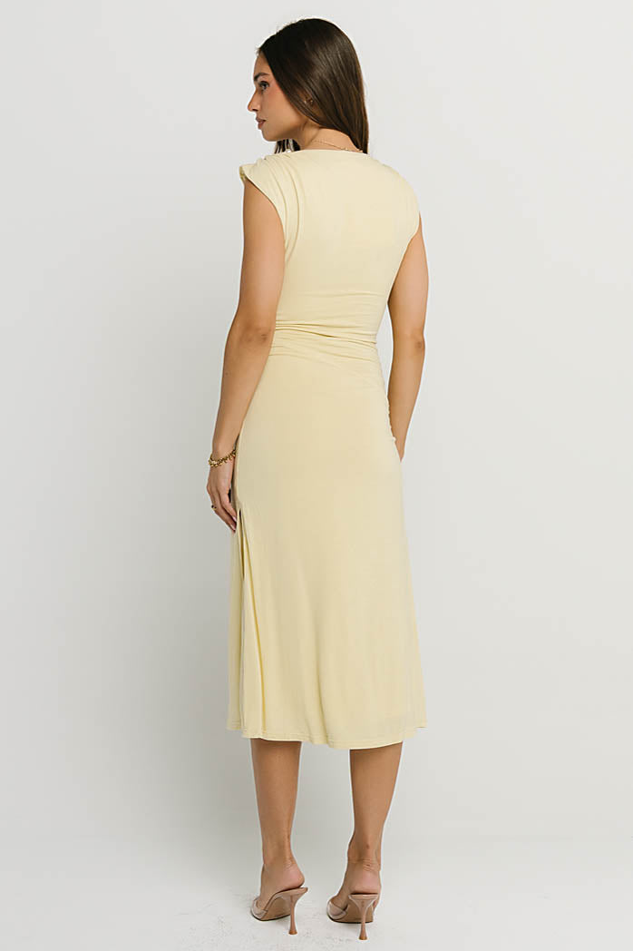 Lucia Midi Dress in Lime