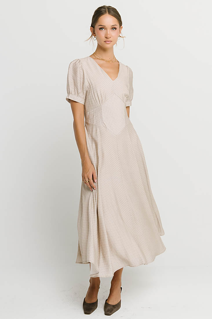 Ulani Polka Dot Midi Dress