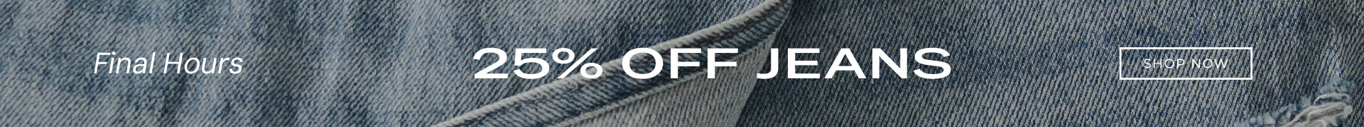 25% off jeans