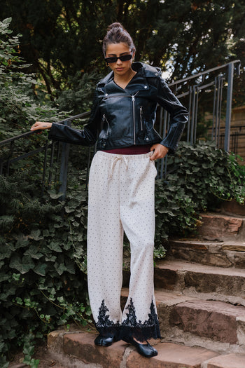 PREORDER - Saylor Polka Dot Pants in Ivory