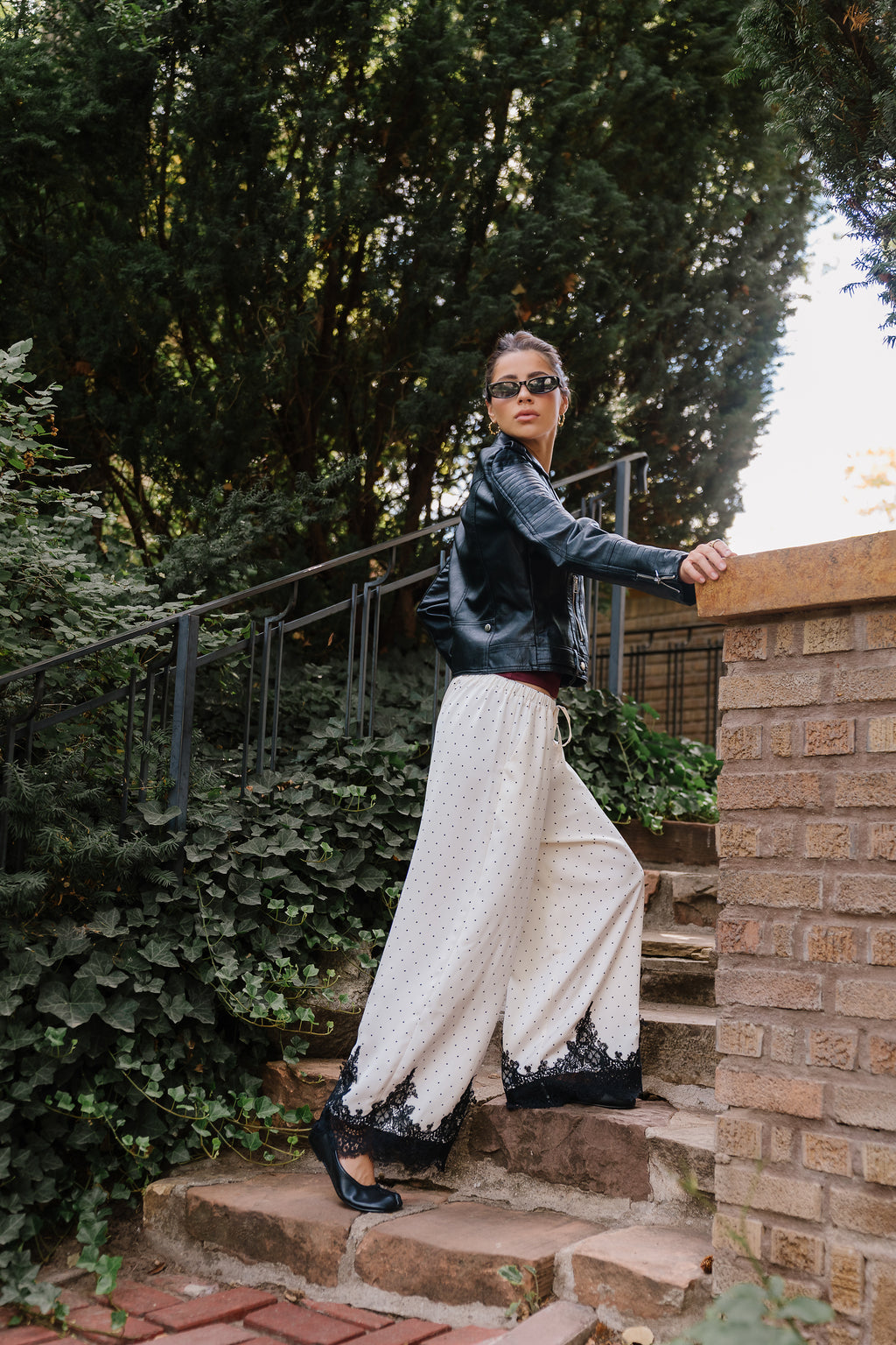 PREORDER - Saylor Polka Dot Pants in Ivory