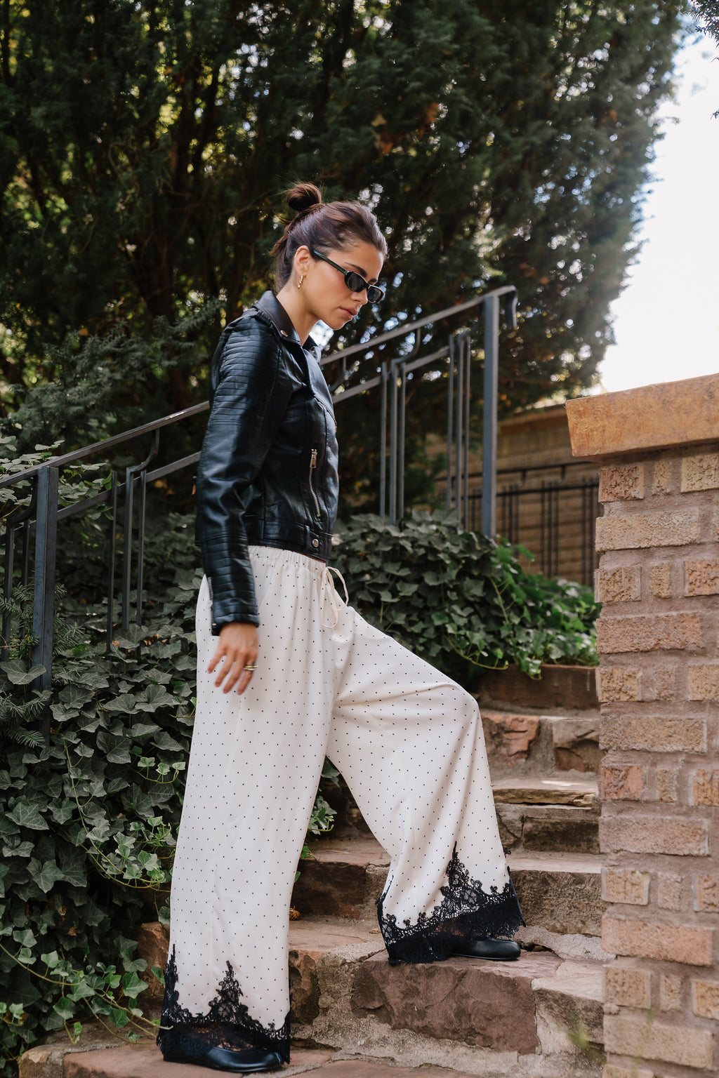 PREORDER - Saylor Polka Dot Pants in Ivory