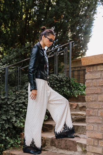 PREORDER - Saylor Polka Dot Pants in Ivory