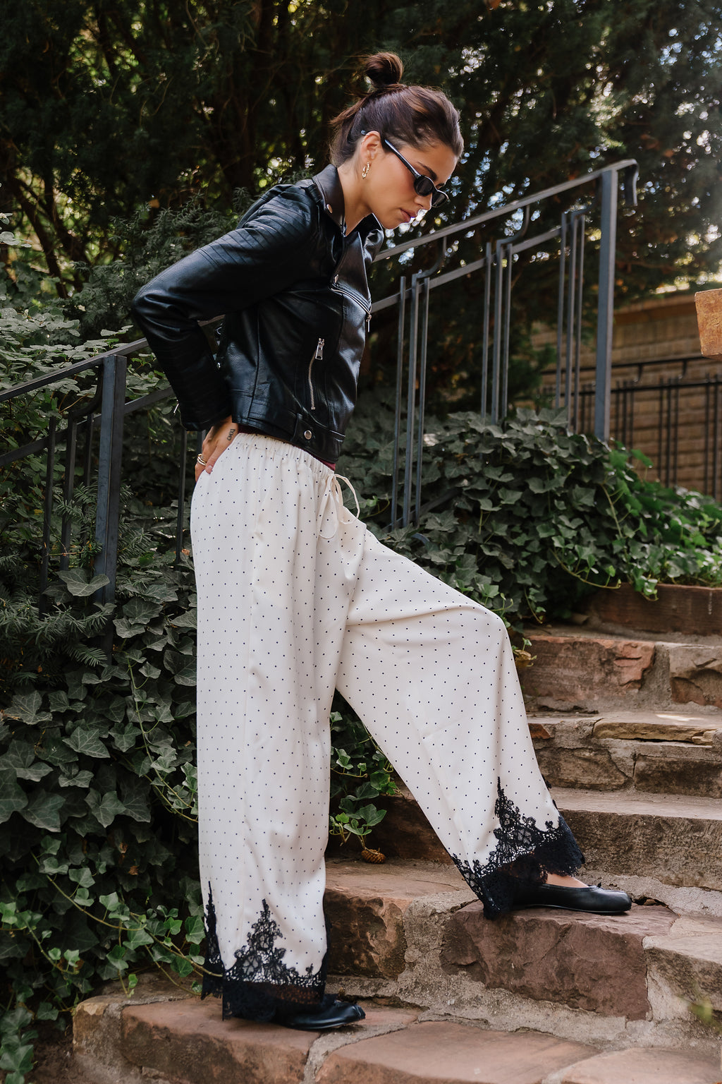PREORDER - Saylor Polka Dot Pants in Ivory