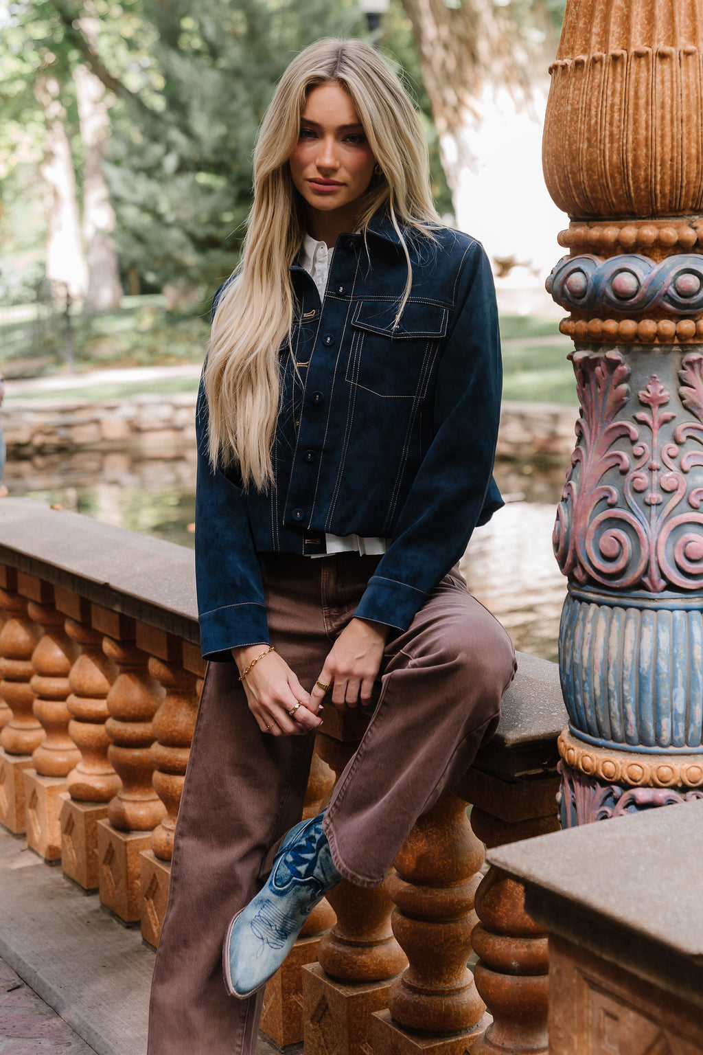 Mercer Contrast Suede Jacket