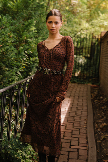 Maeve Maxi Dress in Brown