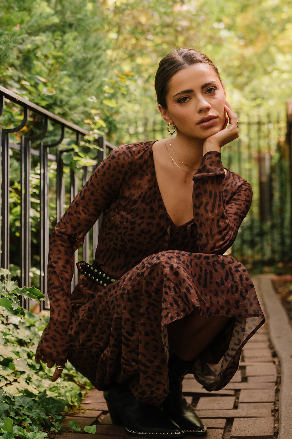 Maeve Maxi Dress in Brown