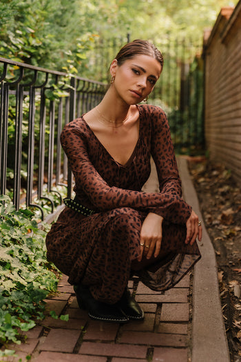Maeve Maxi Dress in Brown