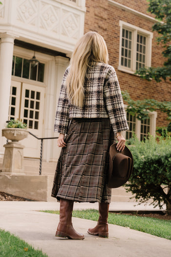 Lillian Plaid Sherpa Jacket