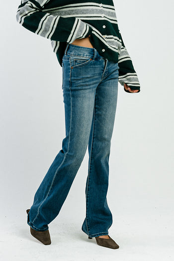 Kolby Low Rise Boot Cut Jeans