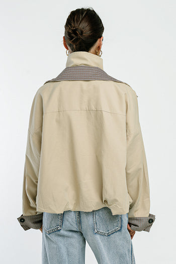 PREORDER  - Colette Oversized Trench Jacket in Khaki