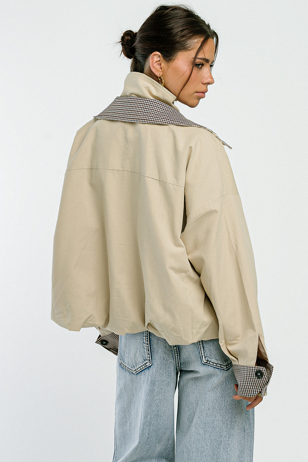 PREORDER  - Colette Oversized Trench Jacket in Khaki