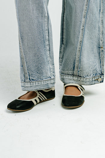 Peyton Ballet Sneaker in Black