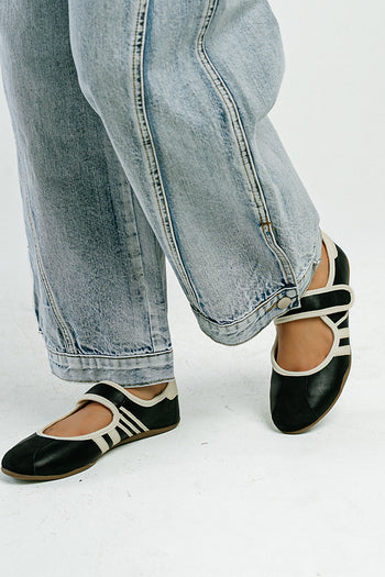 Peyton Ballet Sneaker in Black
