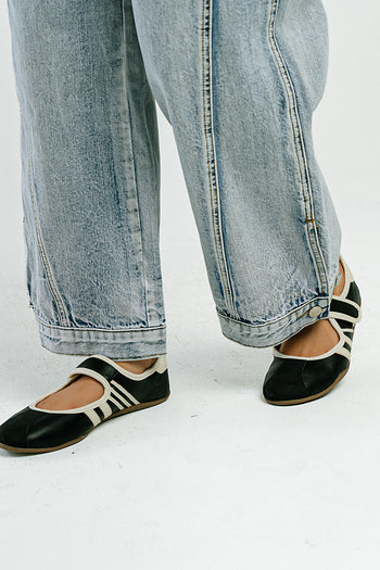Peyton Ballet Sneaker in Black