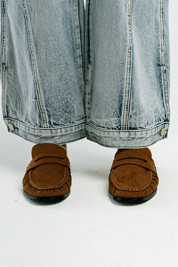 Tuscany Open Back Loafer in Brown